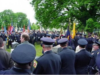 Honor Guard at filming of 'Ladder 49'